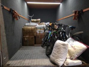 p4 Размещение велосипедов, коробок и упакованных вещей в кузове автомобиля — Азбука переезда